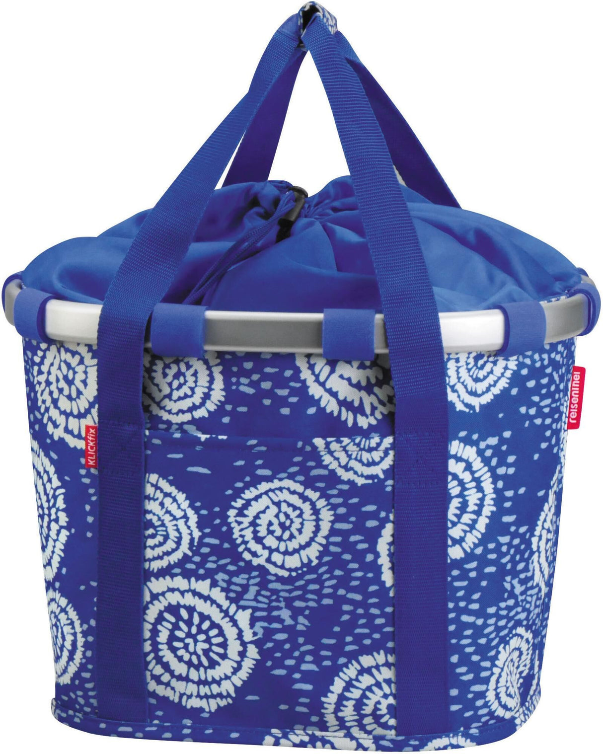 Rixen kaul shopper bag bikebasket shop.bag rk bikebasket batik strong blue