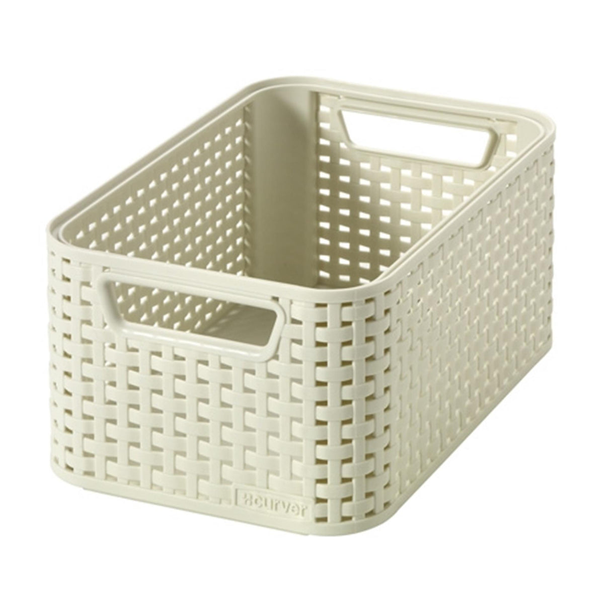 Panier de rangement de style curver taille s 6 l blanc