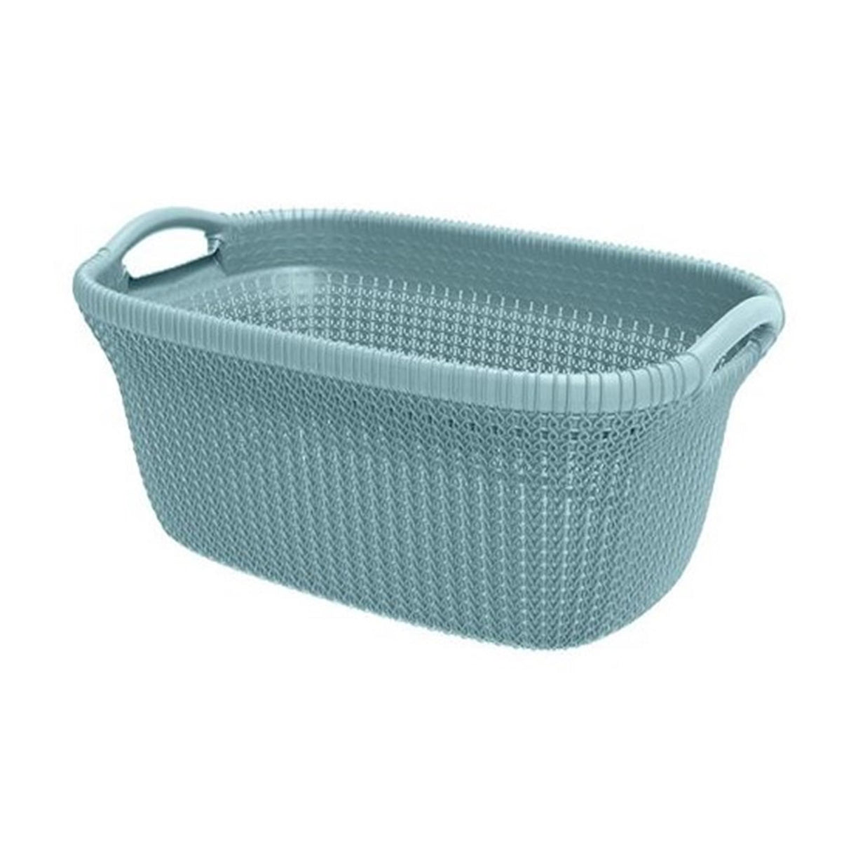 Panier à linge Curver Knit 40 L bleu clair
