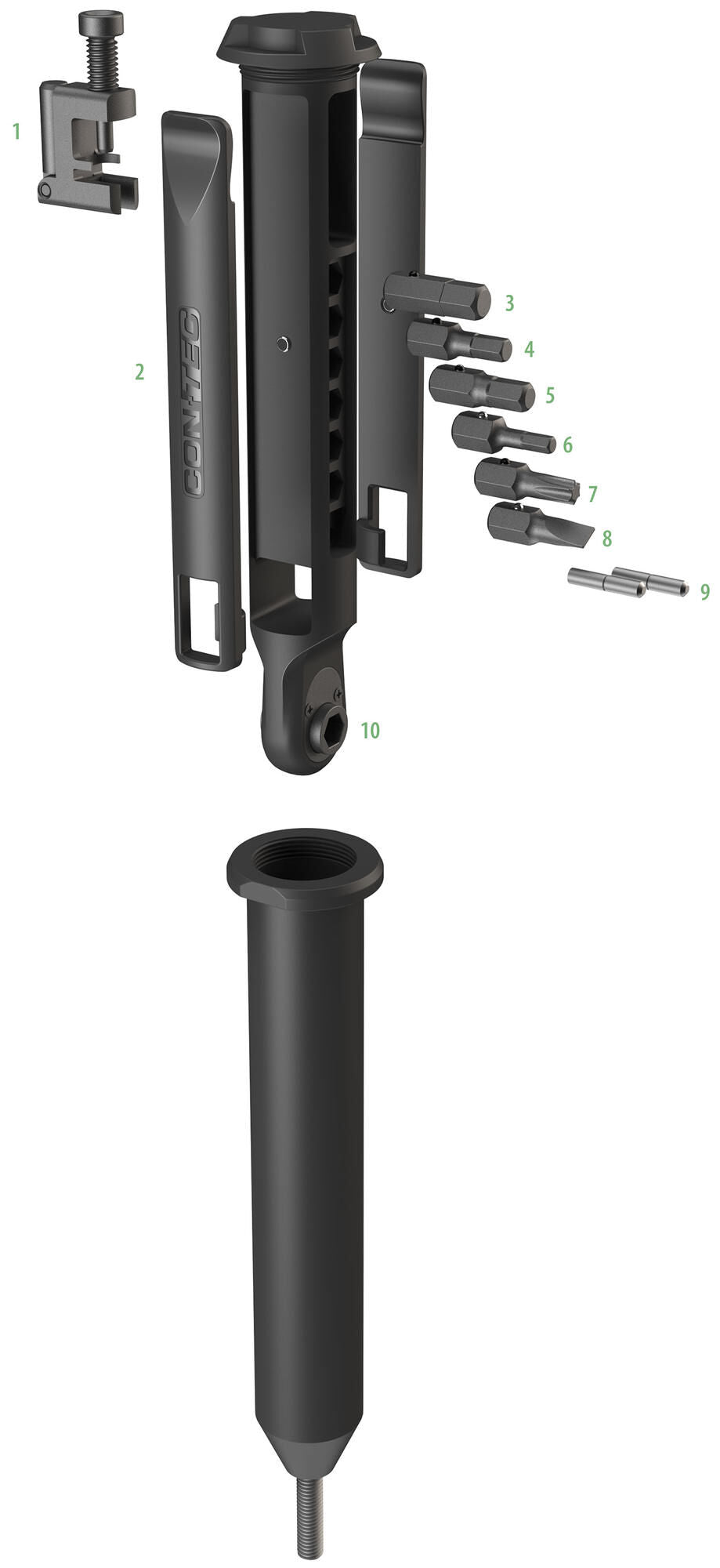 Contec multi-function tool treasure fork ct multi-tool treasure fork 10 functions