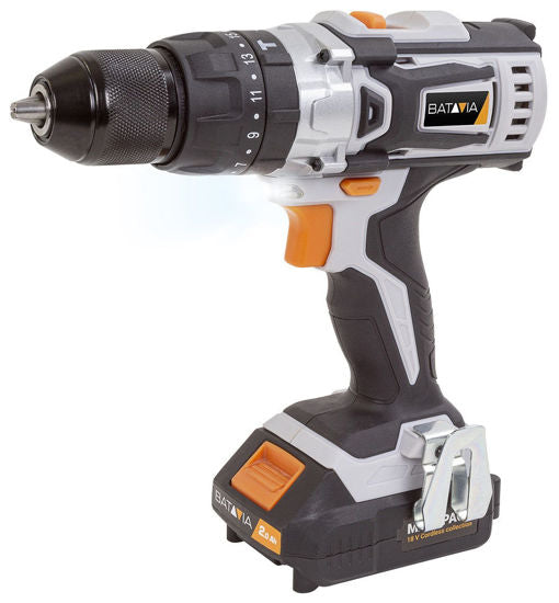 Ac Akumuliatorinių smūginių gręžtuvų rinkinys (Maxxpack 18V).