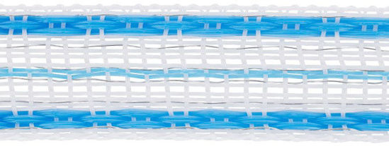 Ako platinumline strašilni trak 20 mm belo moder 200m