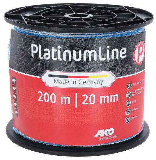 Ako platinumline strašilni trak 20 mm belo moder 200m