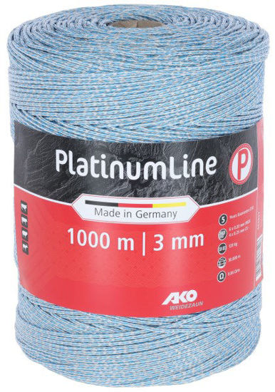 Ako platinumline schrikdraadlitze witblauw 1000m