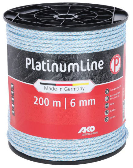 Ako platinumline gjerdesnor 6mm 200m hvit blå