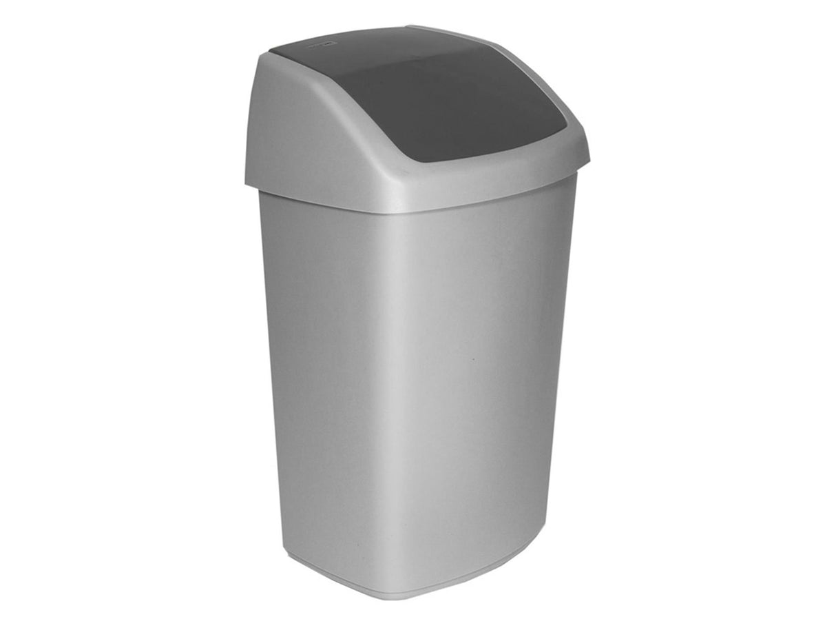 Curver portarifiuti Swing argento antrac. 15 l