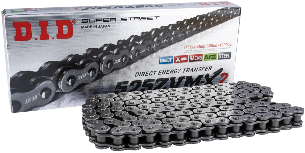 D.i.d chain did 525 zvmx2 124n grey open