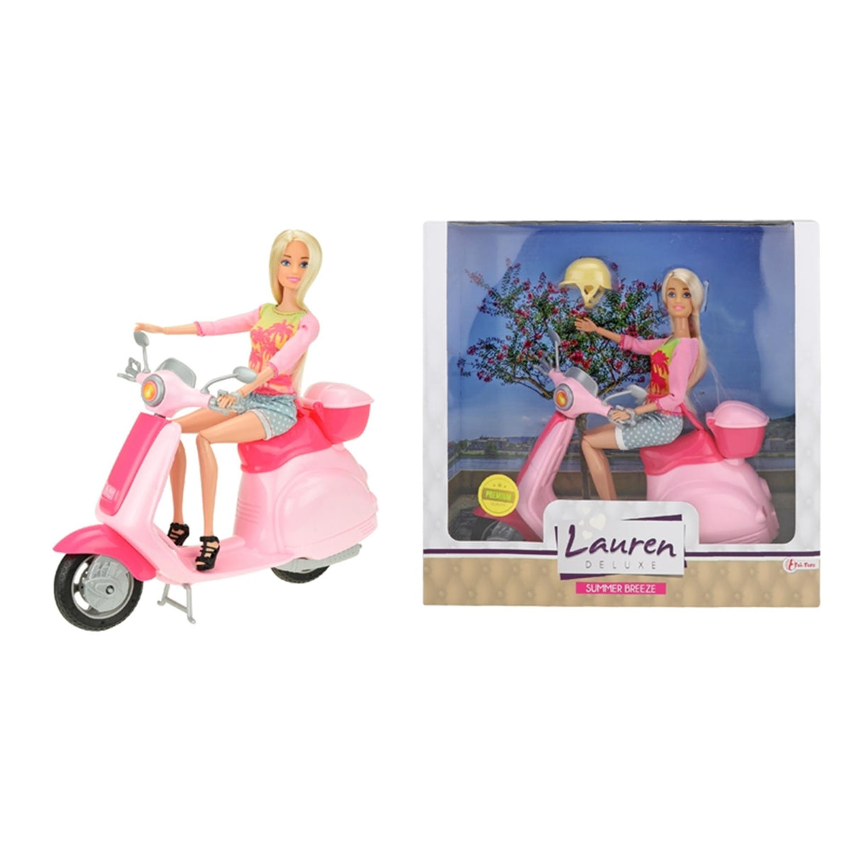 Lauren Tienerpop op Scooter