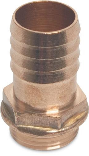 Slangpilaar messing 1 x25mm