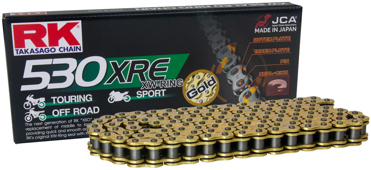 Corrente Rk 530 xre 104 n ouro aberto