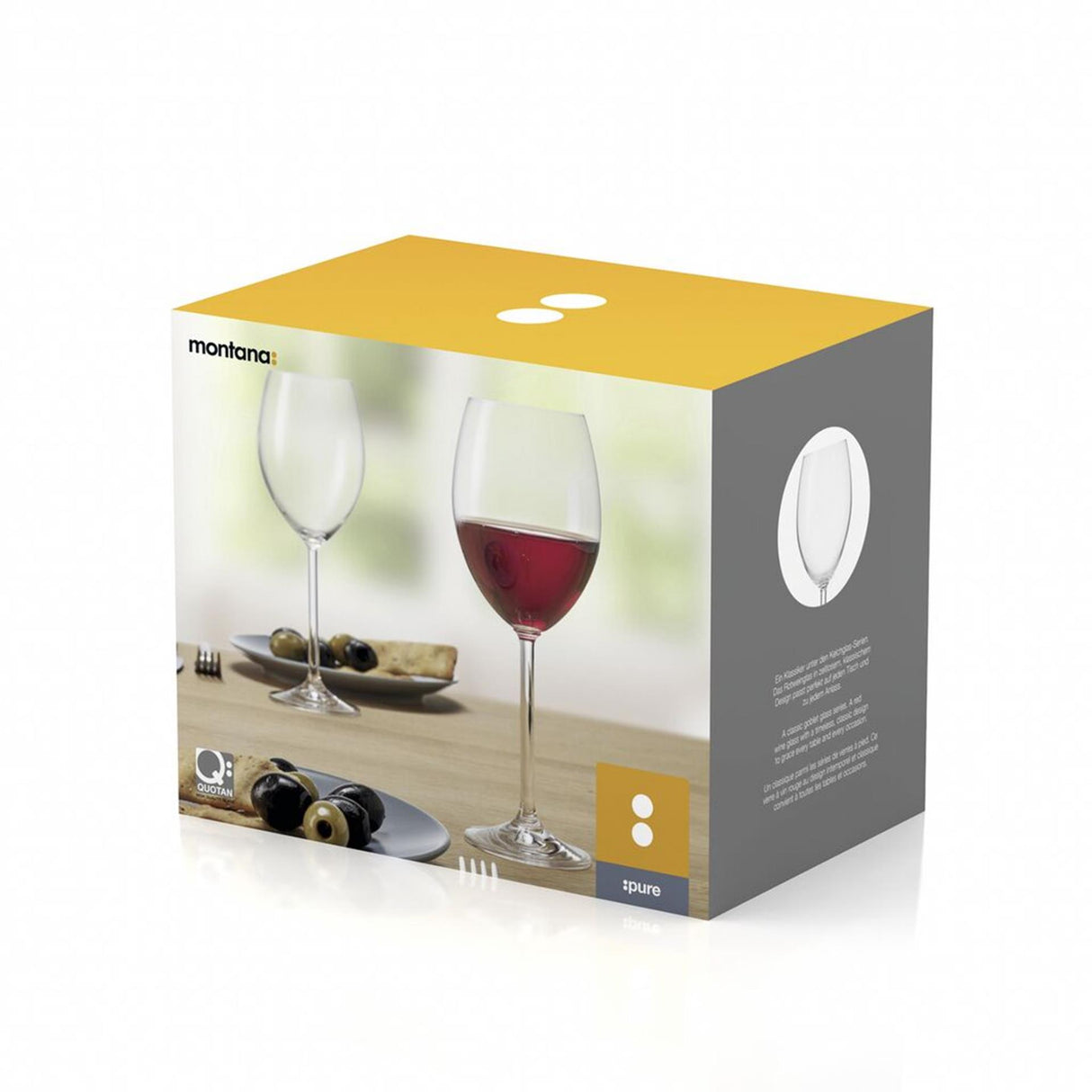 Montana pure rode wijnglas 6st 390ml