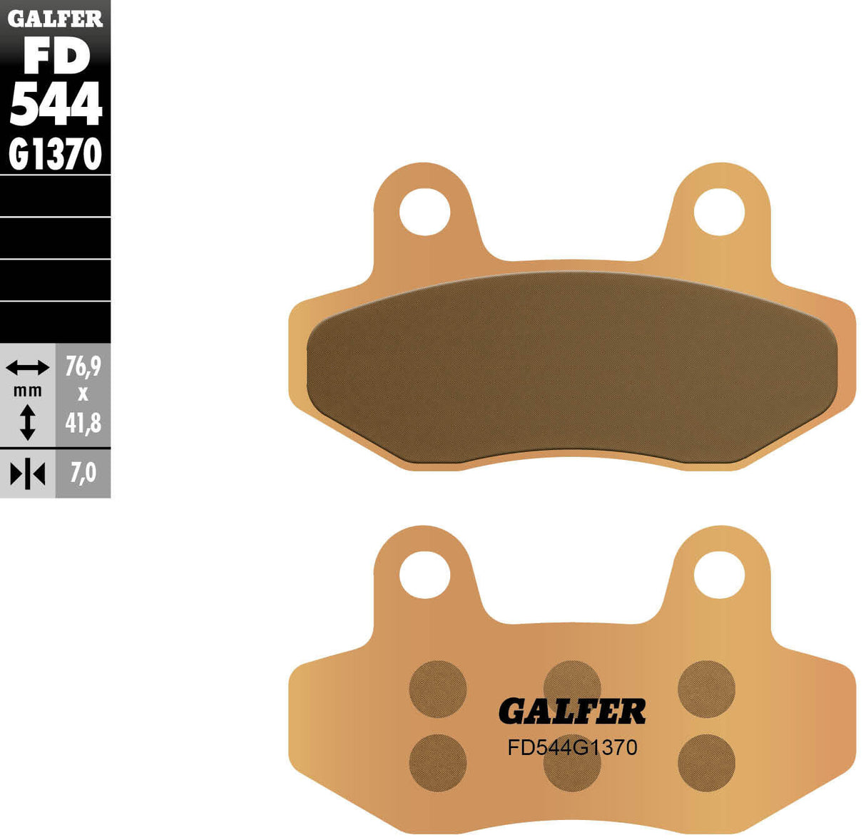Galfer remblokken fd544 brake pad fd544 g1370 sint.metal street