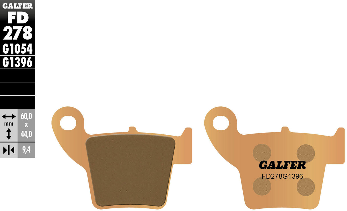 Galfer brake pads fd278 brake pad fd278 g1396 sint.metal offroad