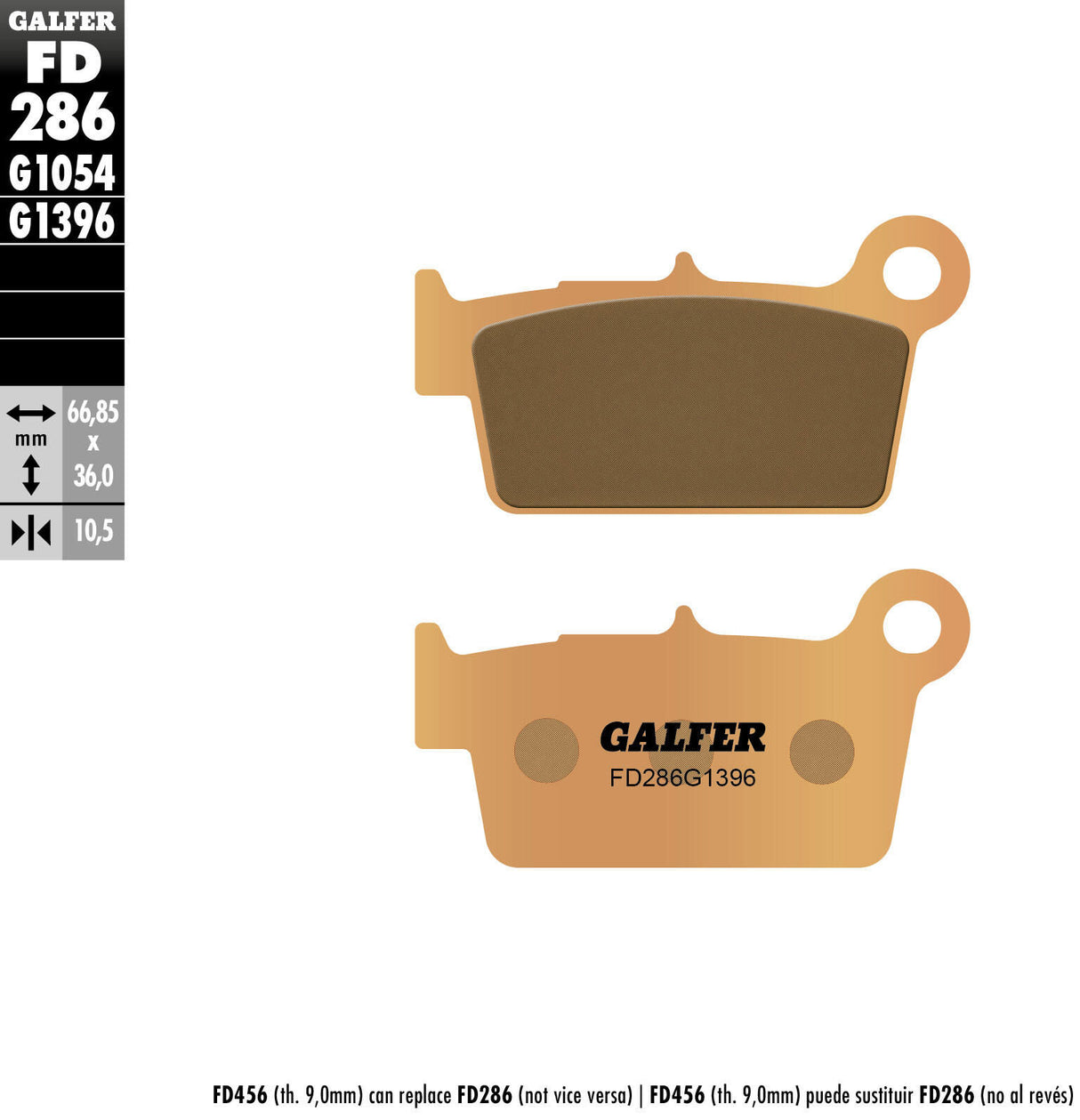 Galfer brake pads fd286 brake pad fd286 g1396 sint.metal offroad