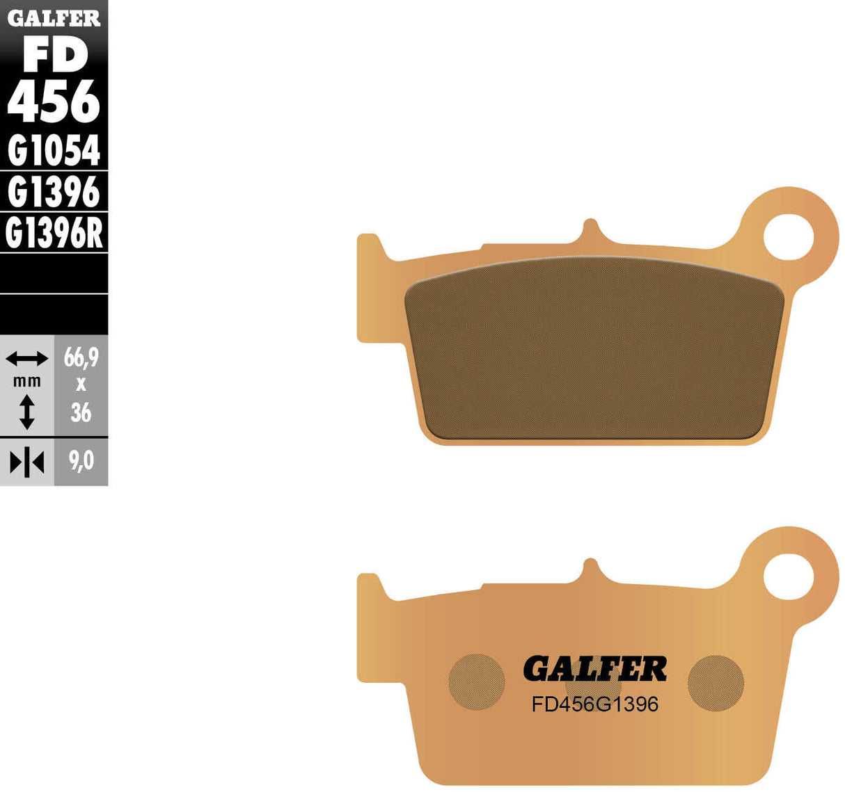 Galfer brake pads fd456 brake pad fd456 g1396 sint.metal offroad