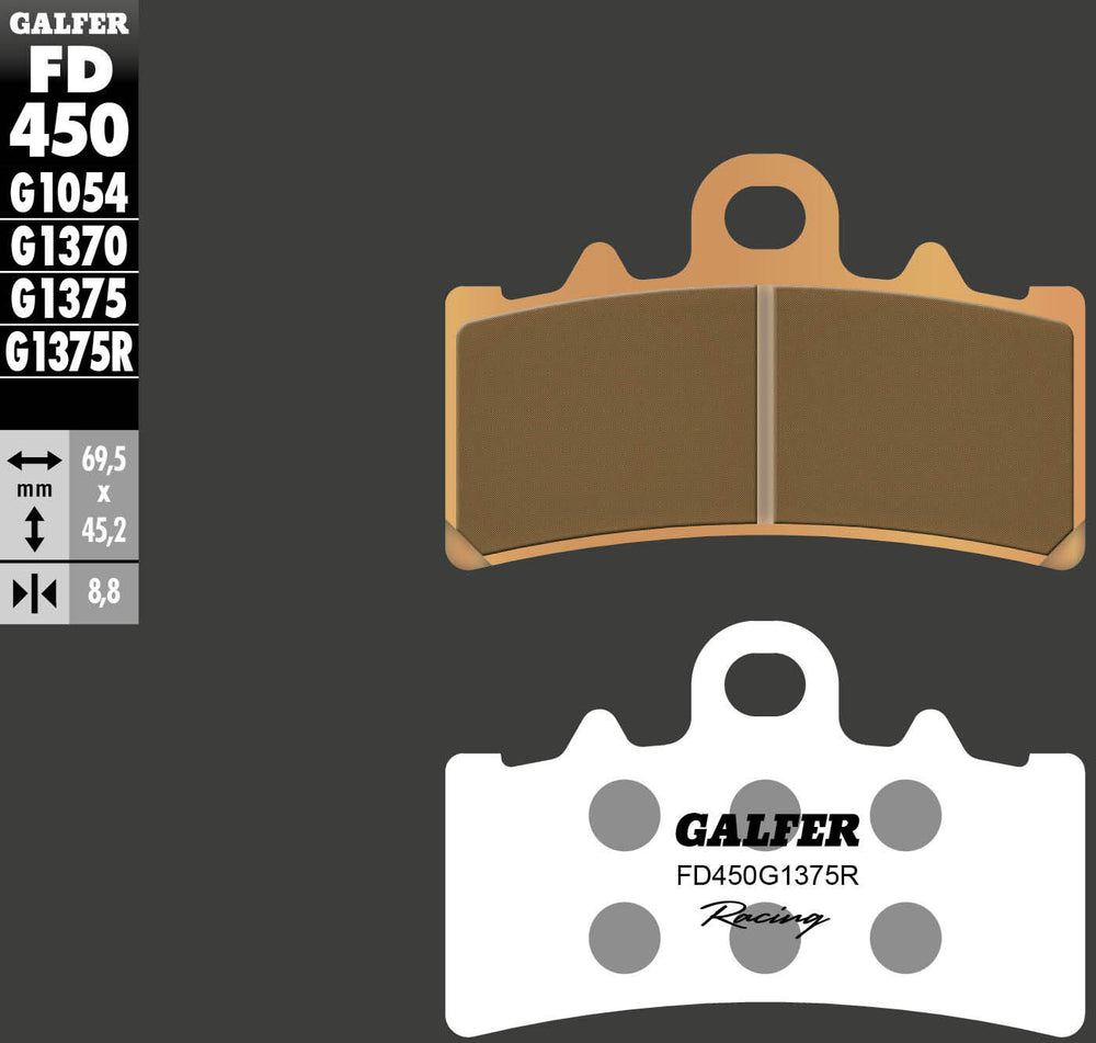 Galfer remblokken fd450 brake pad fd450 g1375r sint.met.racing