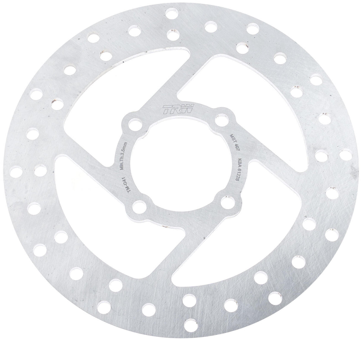 Trw -lucas brake disc mst407 rotor mst407 rigid