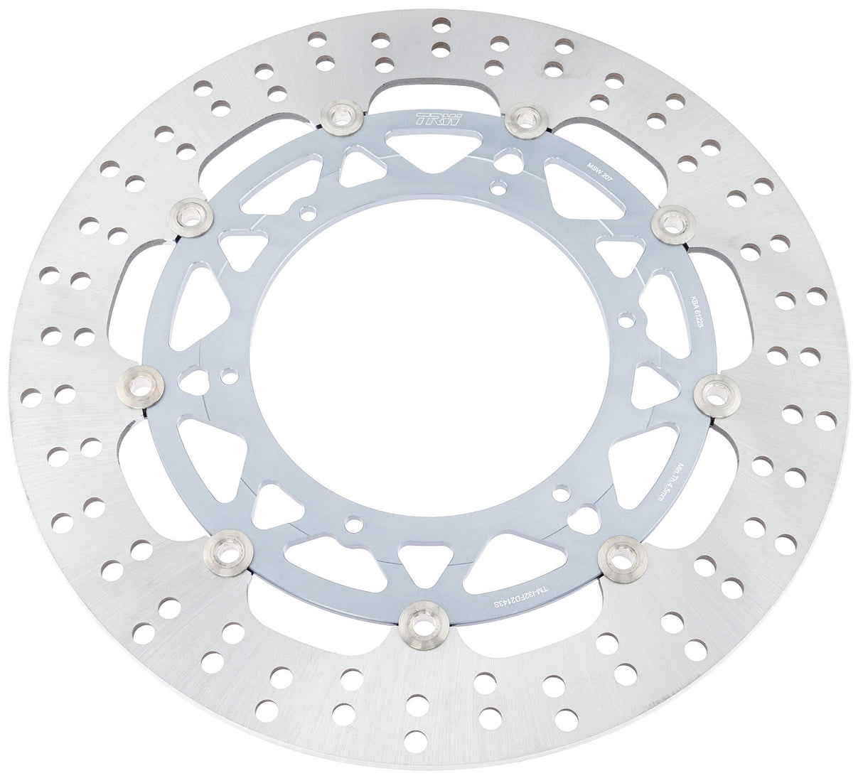 Trw brake disc msw207 from rotor msw207 floating