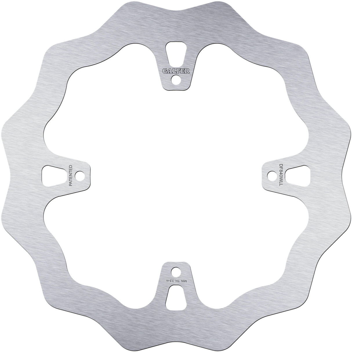 Galfer golf remschijf df840 wave rotor df840 wll offroad rigid muddy