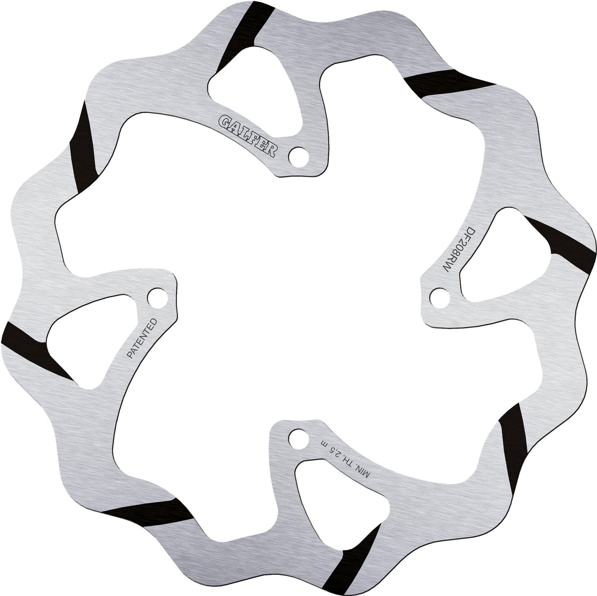 Galfer golf remschijf df208 rotor brake rotors starr grooved