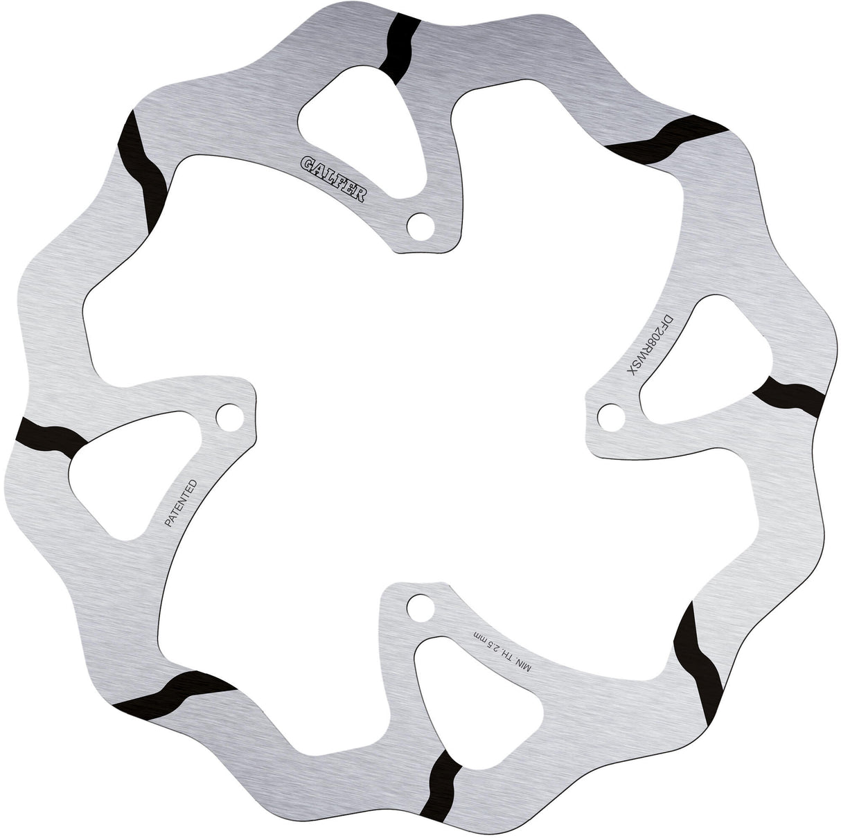 Galfer wave brake disc df208 wave rotor df208 rwsx offr.rigid gr.overs.