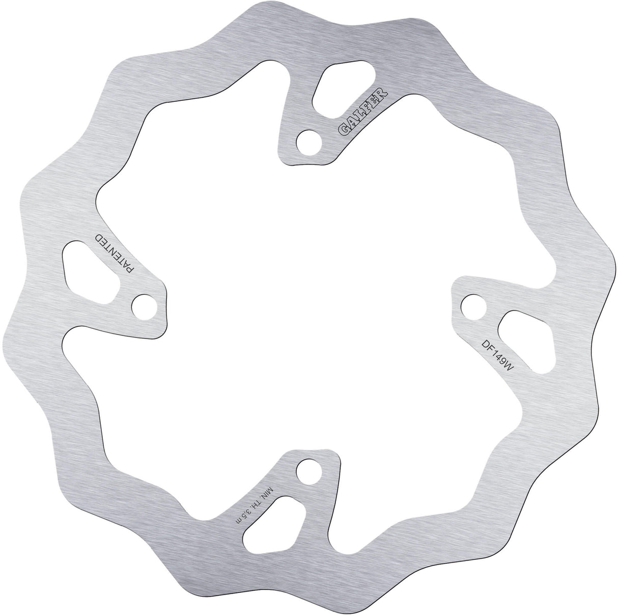 Galfer golf remschijf df149 wave rotor df149 type w offroad rigid