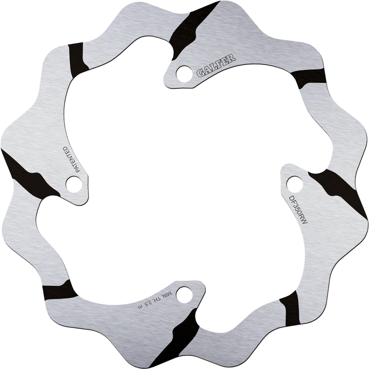 Galfer golf remschijf df350 wave rotor df350 rw offroad rigid gr.
