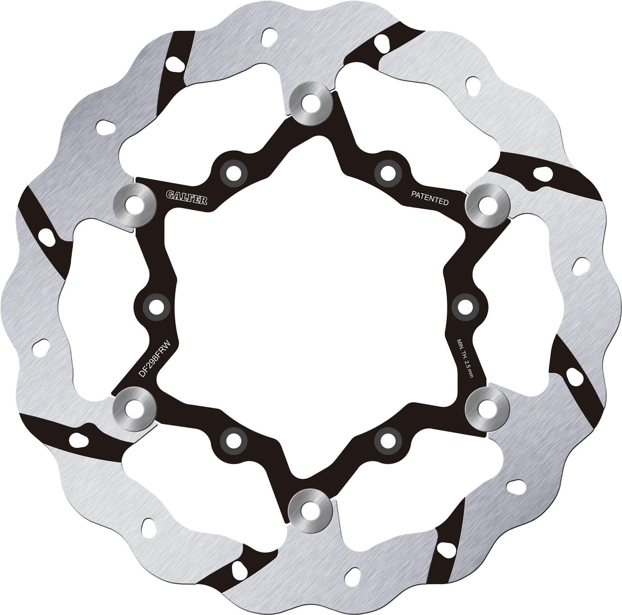Galfer golf brake disc df298 wave rotor df298 frw offroad floating gr.