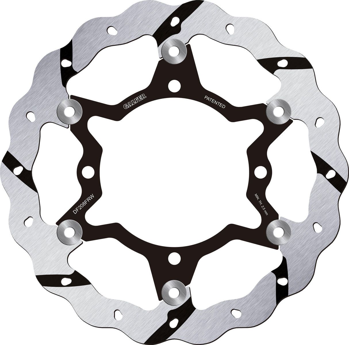 Galfer golf brake disc df208 wave rotor df208 frw offroad floating gr.