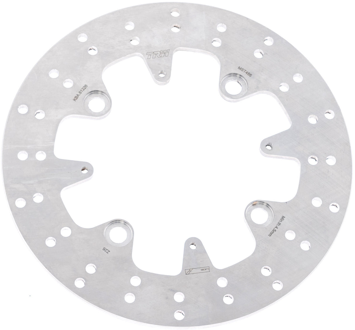 Trw brake disc mst455 rotor mst455 rigid
