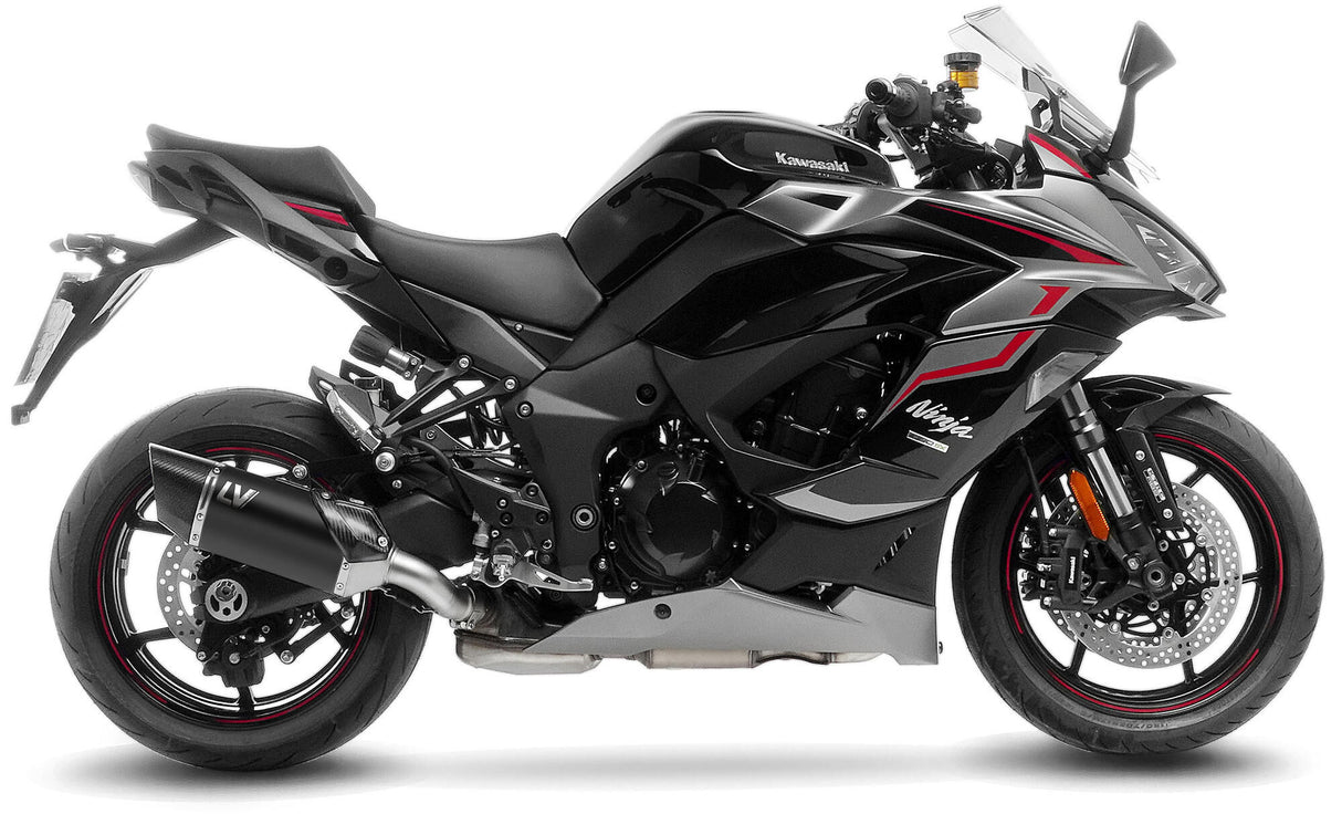 Leovince silencer SBK LV-14 R Black Edition Schalld Leo Slipon LV-14 R SW