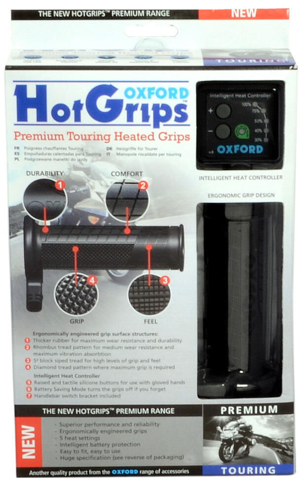 Oxford hotgrips®premium handvatverwarming heated grips pre t 22+25mm open 5-stage