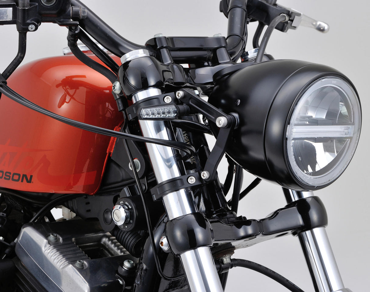 Daytona dual-axis headlight holder bracket sh. aluminum 39mm sw adjustable