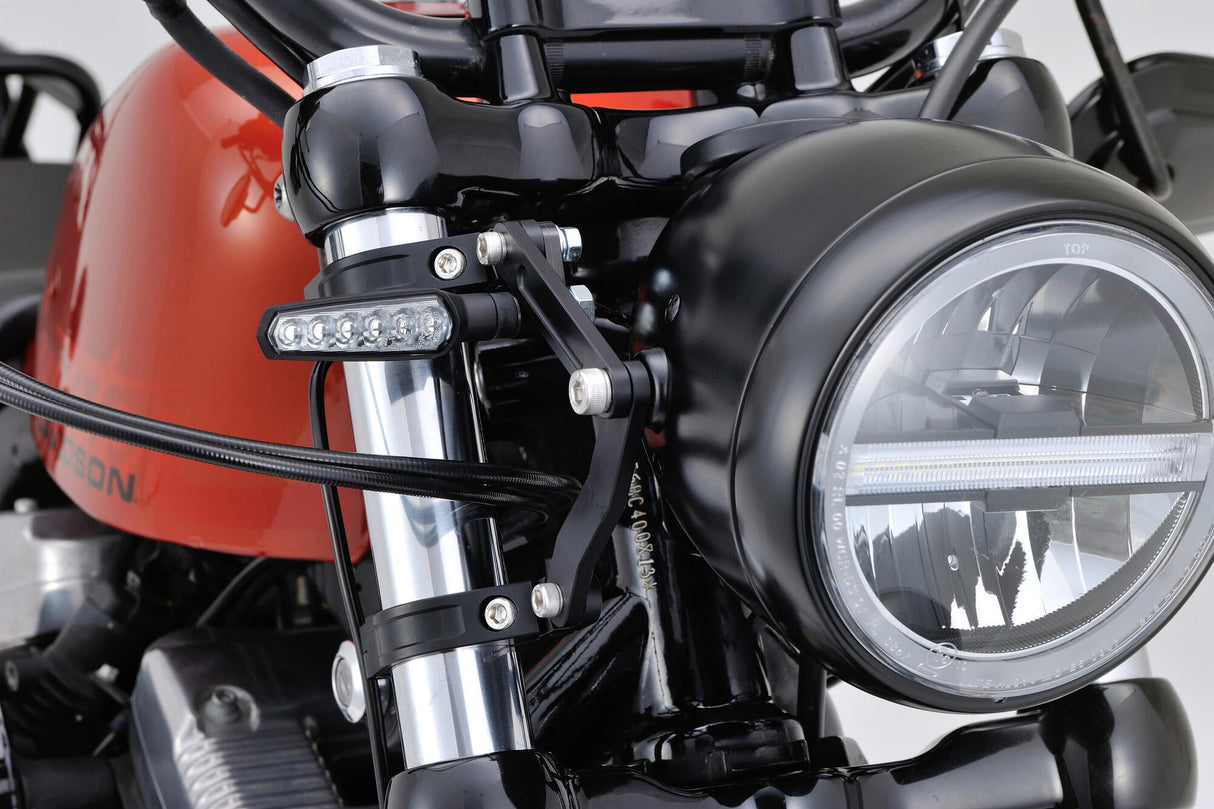 Daytona dual-axis headlight holder bracket sh. aluminum 49mm sw adjustab