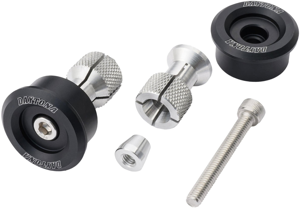 Daytona universal handlebar adapter for D-mirror. Handlebar adapter uni day sw D 19-22.5mm