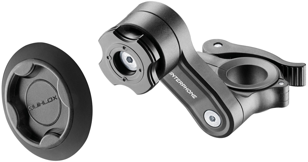 Interphone gsm-houder quiklox met holding system caseholder q-lox handlebar+adhesive