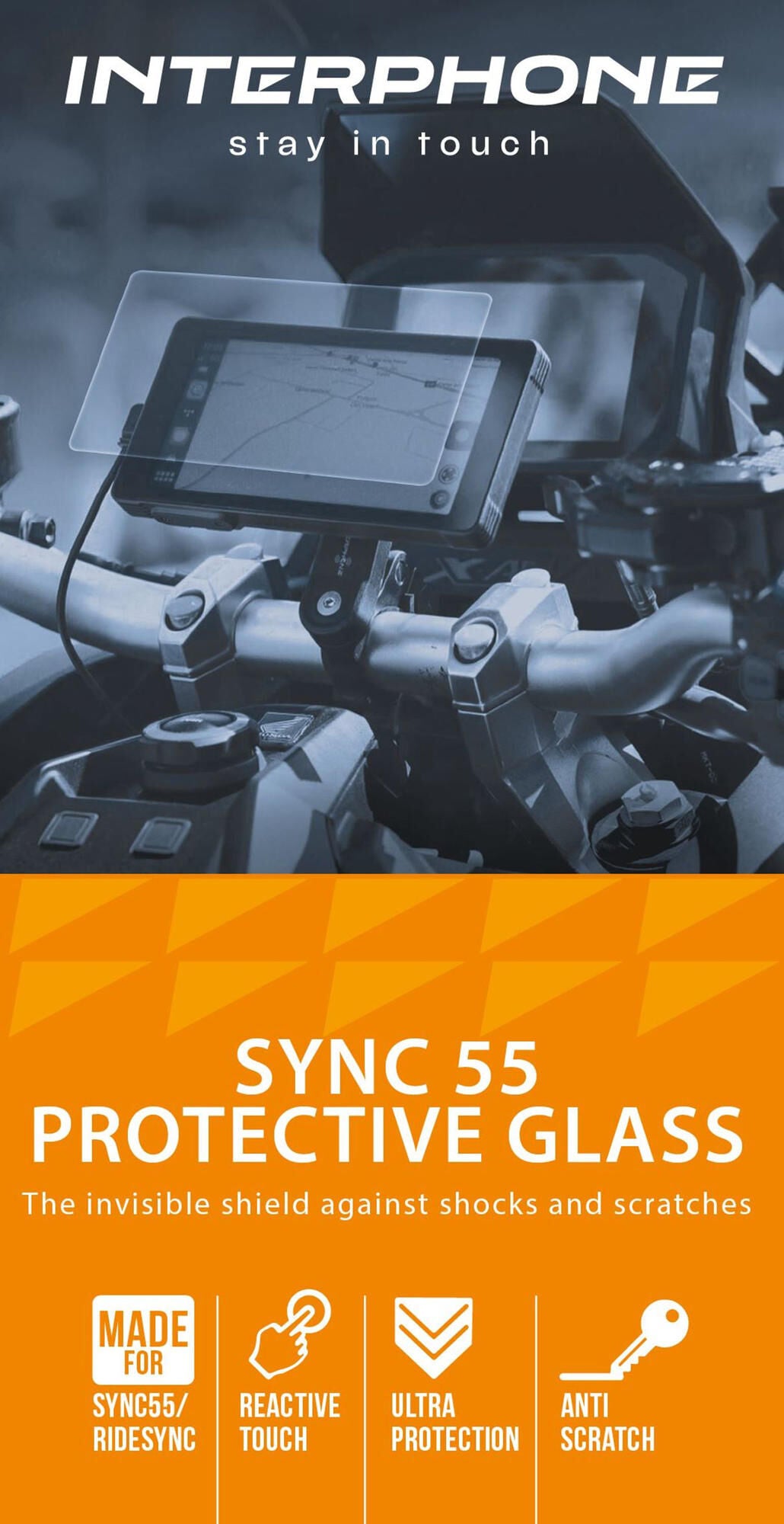 Interphone sync protective glass