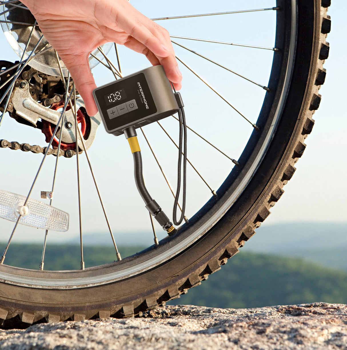 Interphone battery pump bike pump