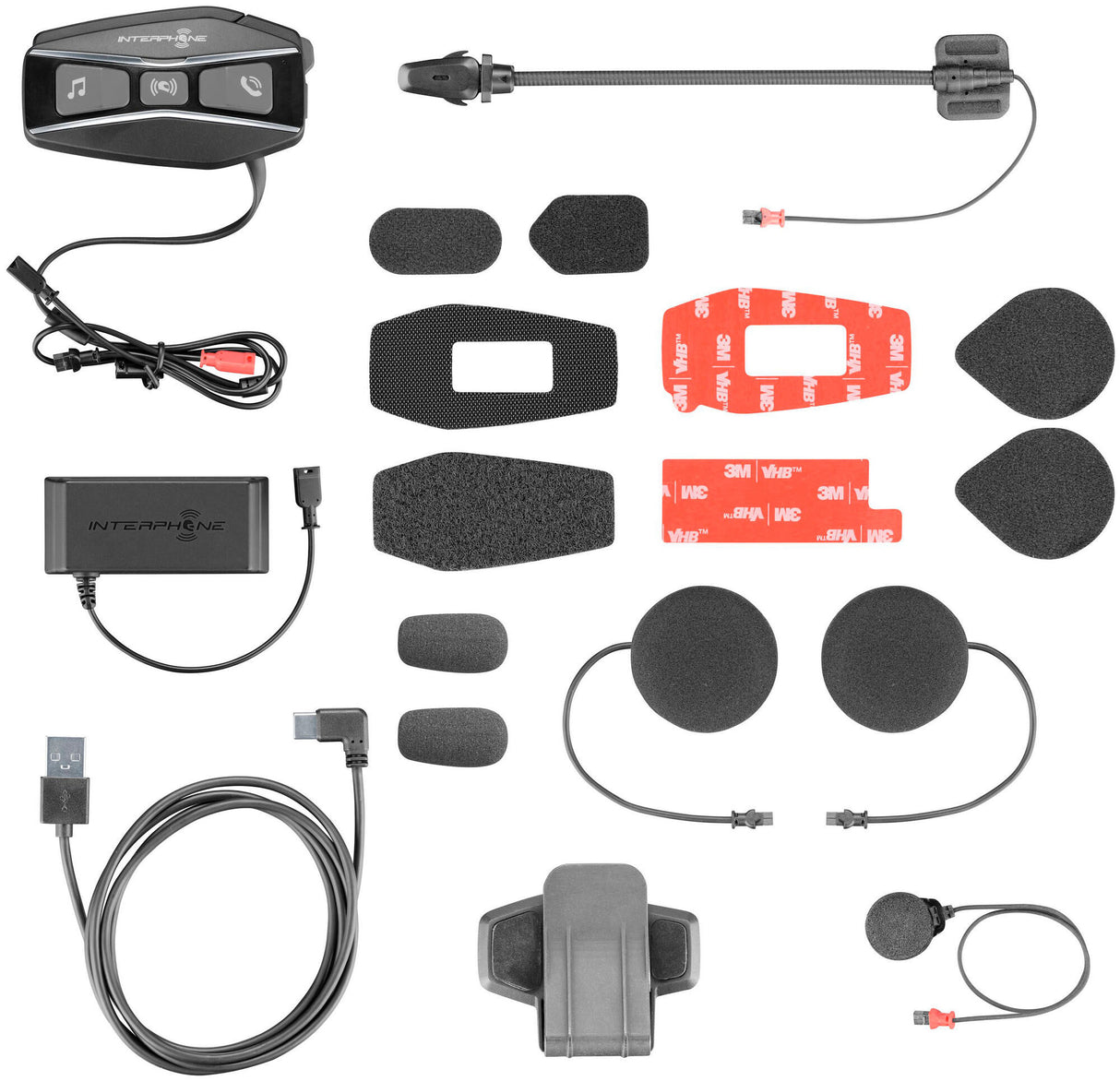 Interphone helmet communication system u-com 16 helmet com.system interp. u-com 16 single kit