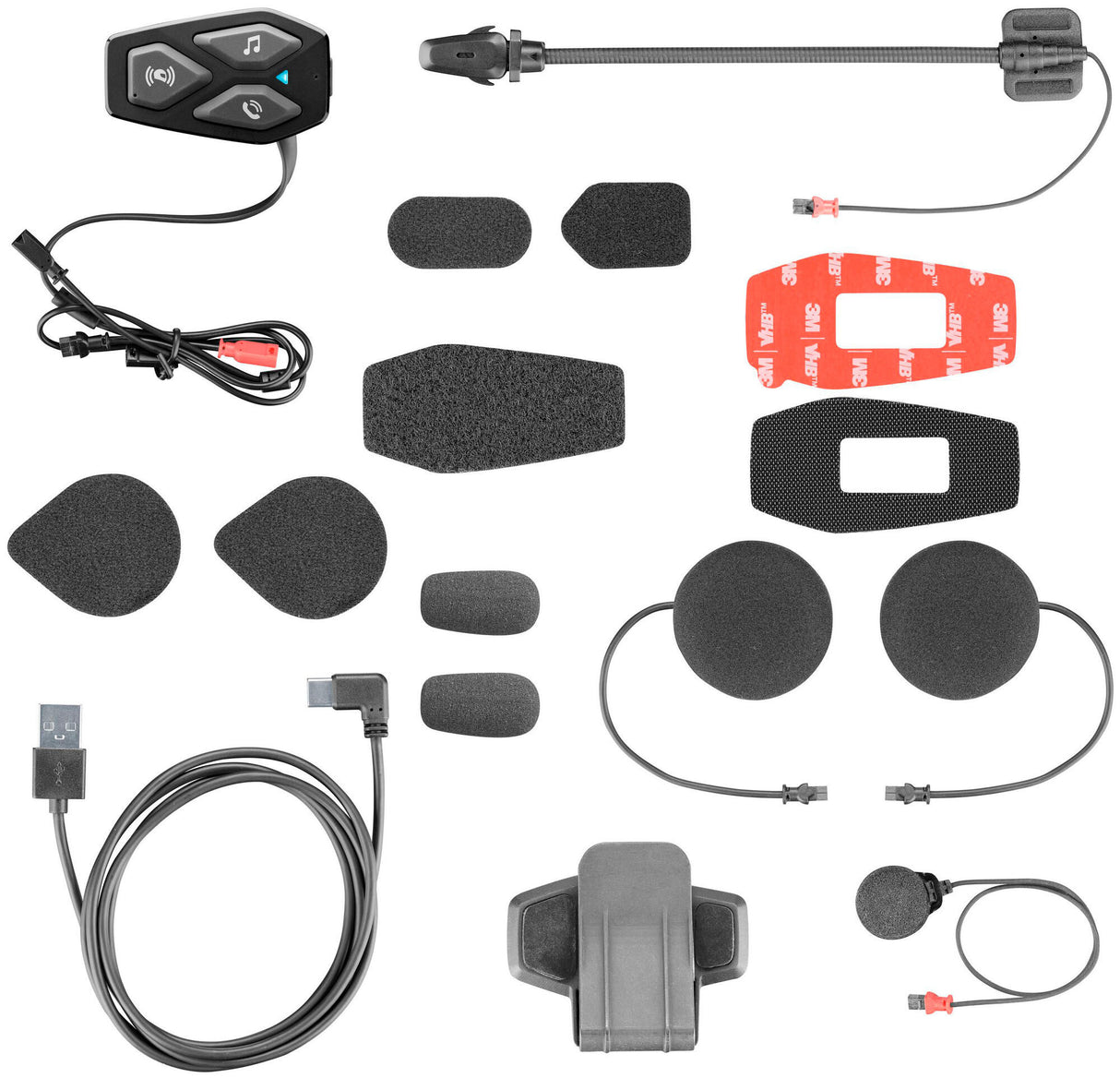 Interphone helmet communication system u-com 3 helmet com.system interp. u-com 3 single kit hd
