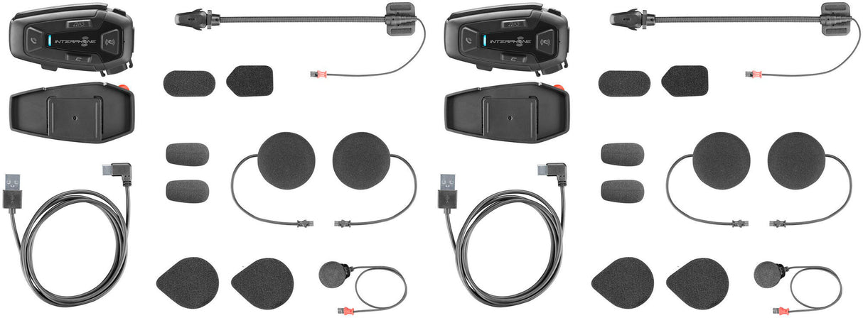 Interphone helmet communication system u-com 8 r helmet com.system interp. u-com 8r double kit