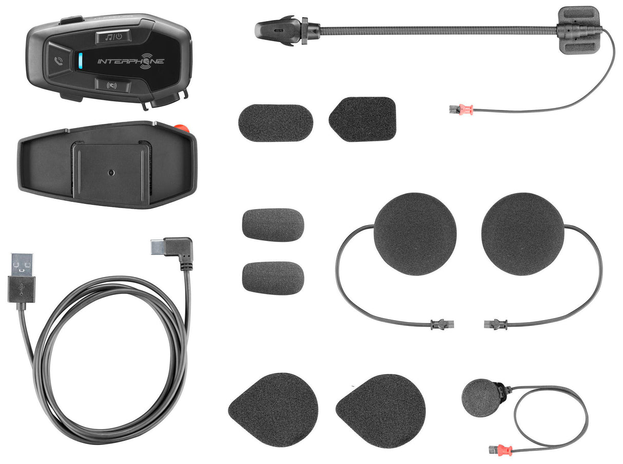Interphone helmet communication system u-com 7 r helmet com.system interp. u-com 7r double kit