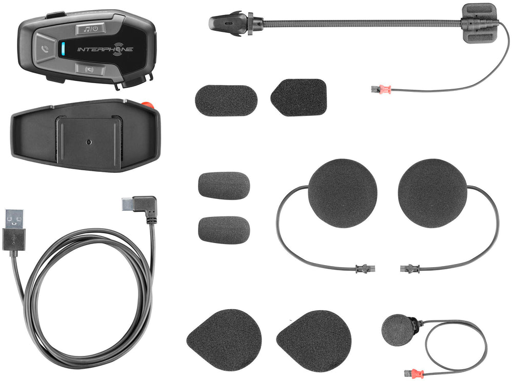 Interphone helmet communication system u-com 6 r helmet com.system interp. u-com 6r single kit