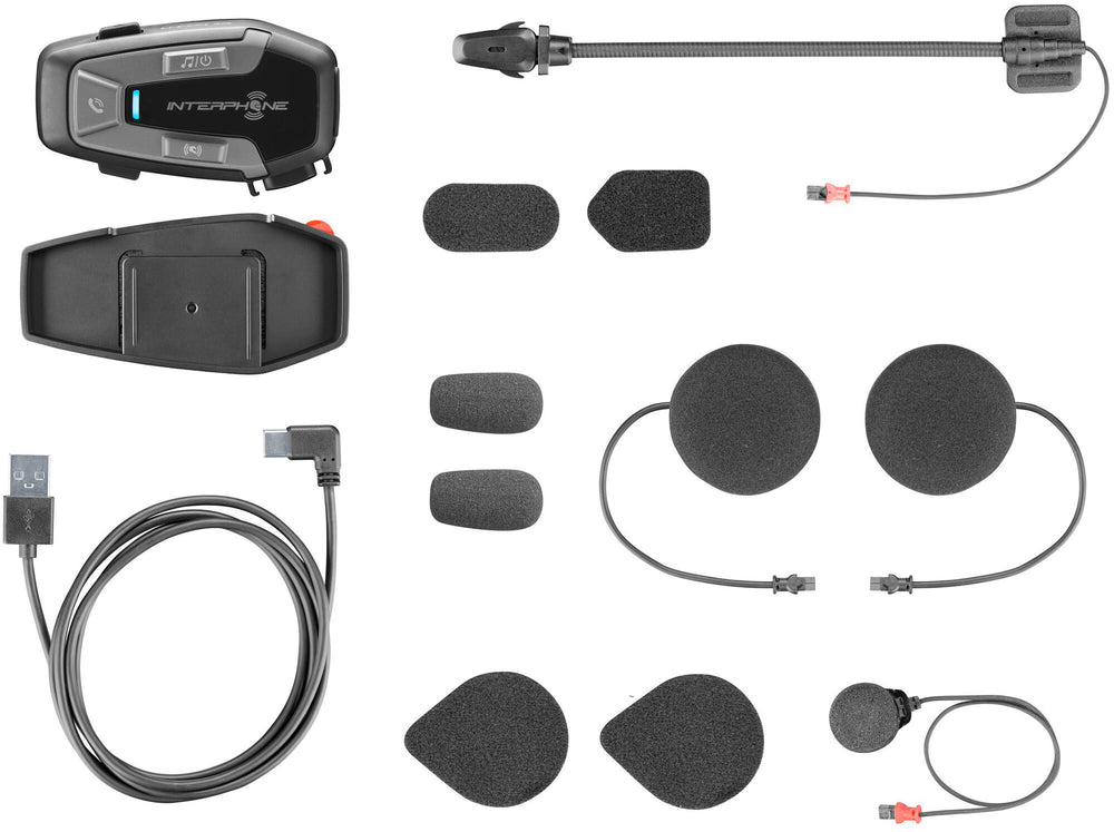 Interphone helmet communication system u-com 6 r helmet com.system interp. u-com 6r double kit