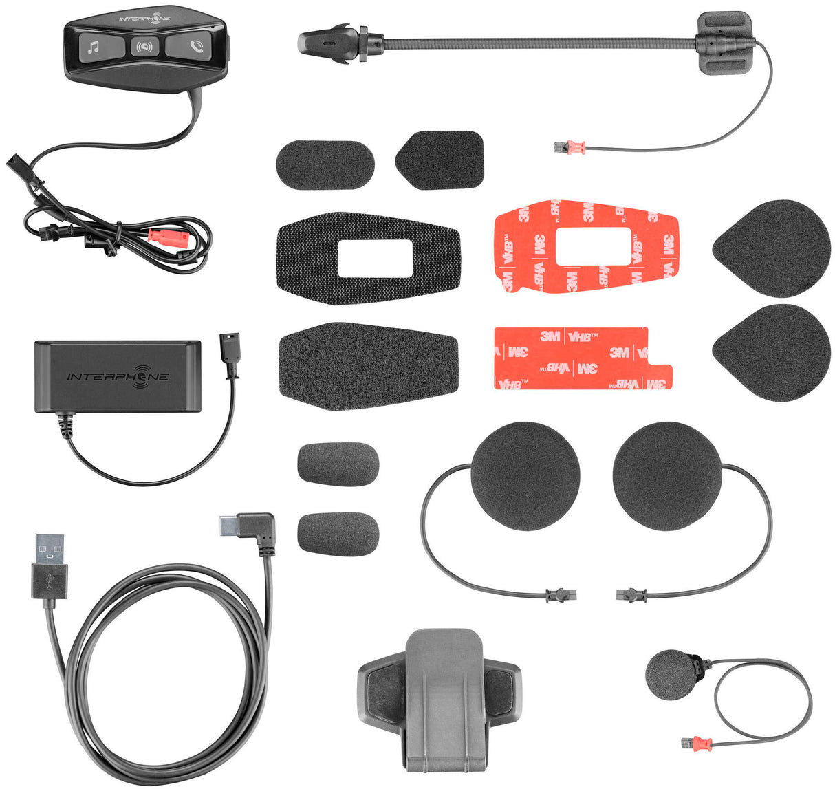 Interphone helmet communication system u-com 4 helmet com.system interp. u-com 4 single kit