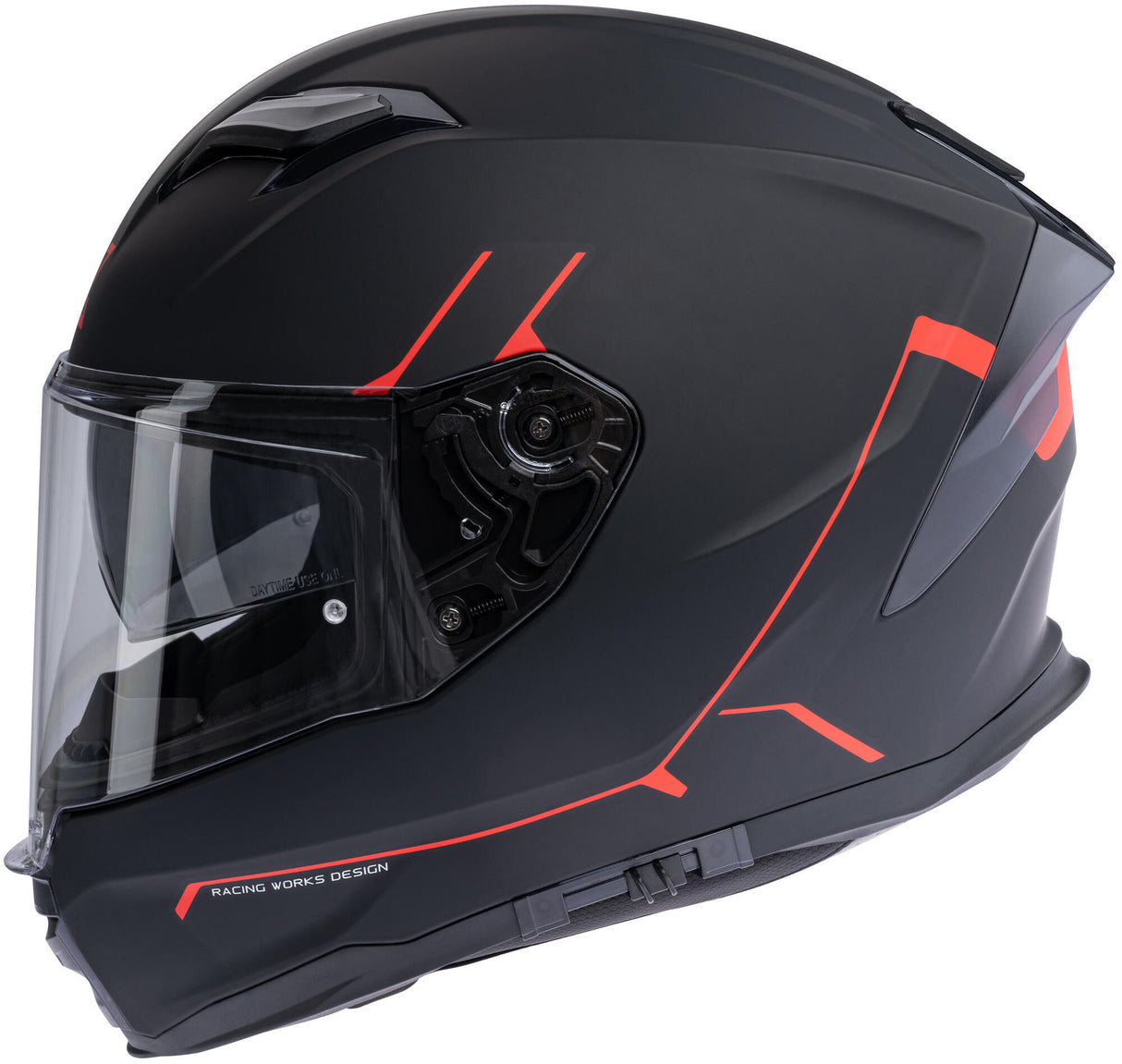 Spec-x full face helmet sx-82.03 r2 stinger helmet sx-82.03 r2 black matt red xxl pin re