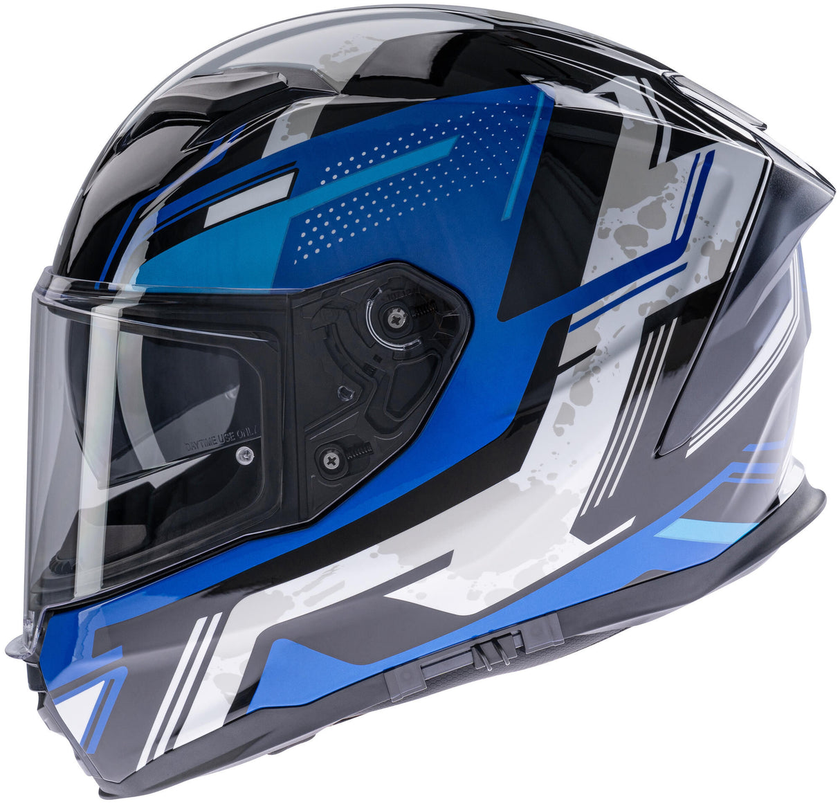 Spec-x full face helmet sx-82.03 r1 stinger helmet sx-82.03 r1 bl black white m pin read