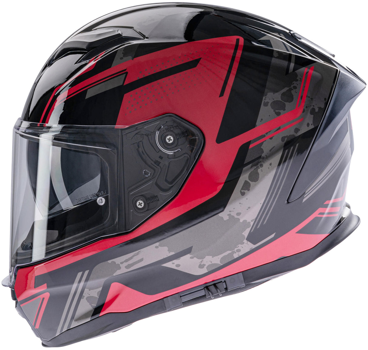 Spec-x full face helmet sx-82.03 r1 stinger helmet sx-82.03 r1 red black gray m pin read