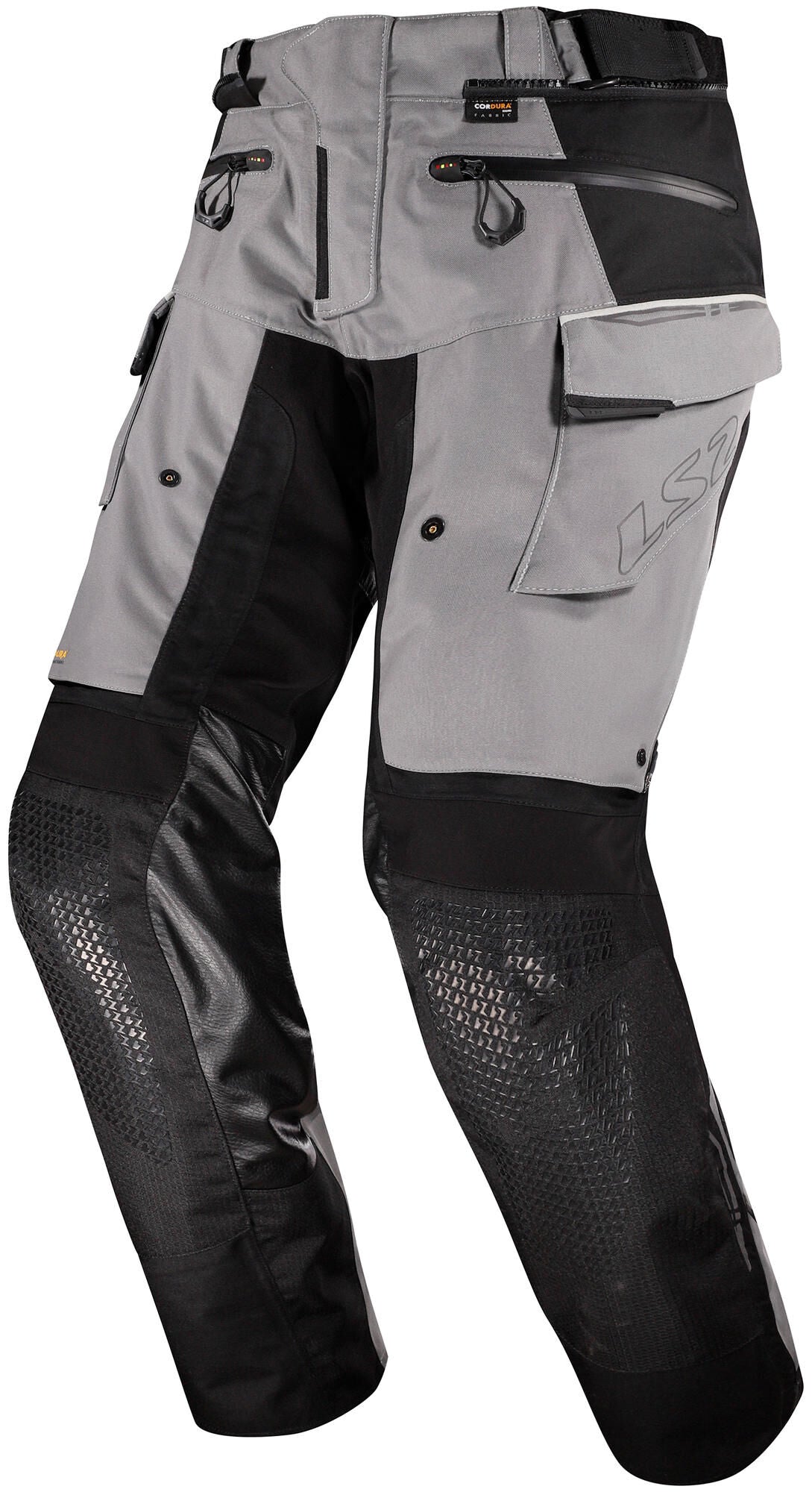 Ls2 apollo pantaloni pantaloni apollo uomo nero grigio scuro xl