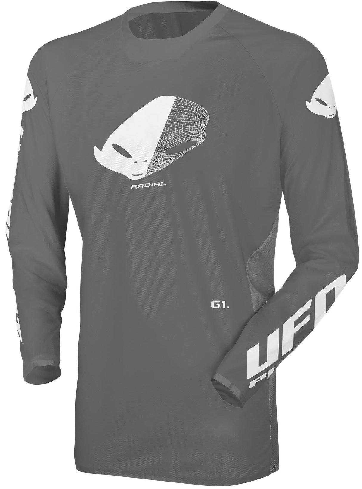 Ufo plast jersey mx radial mx jersey ufo radial gray gr. xl